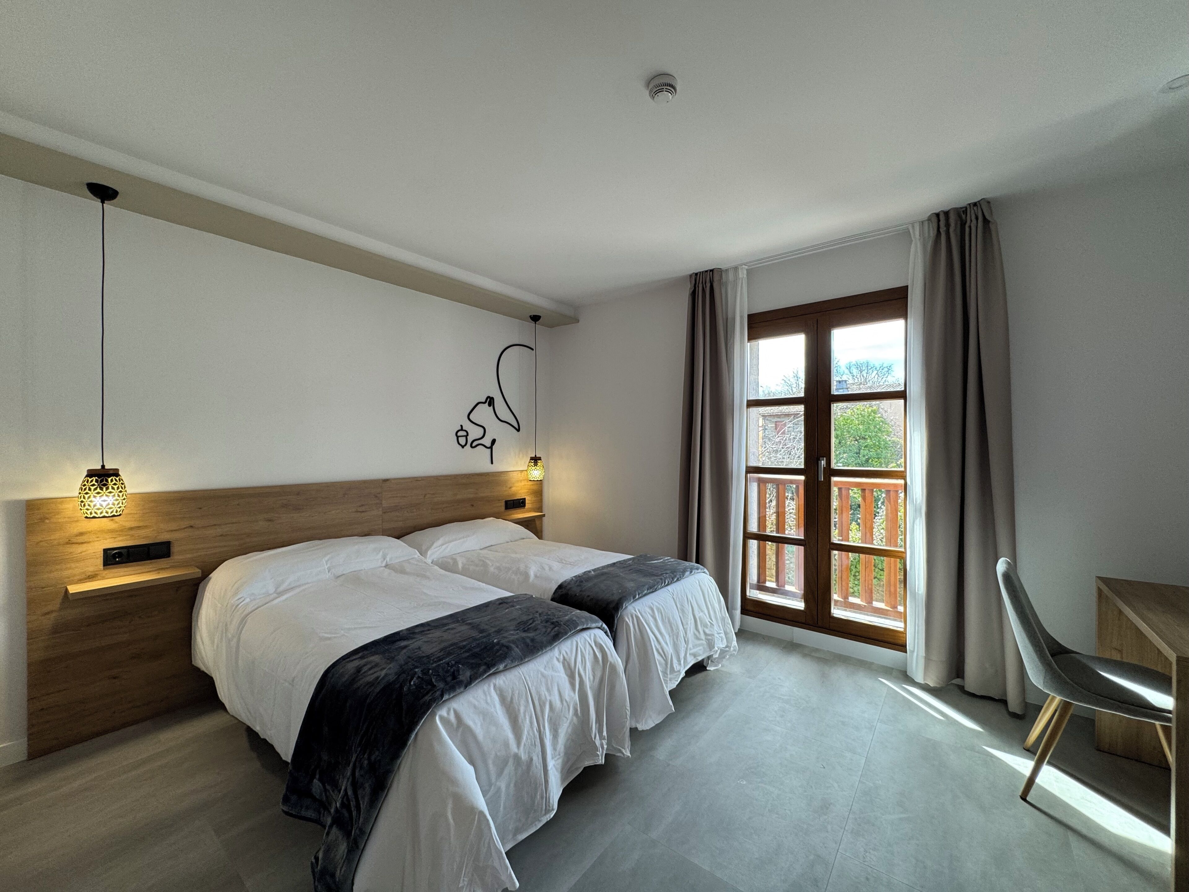 Quarto duplo, vista para a cidade