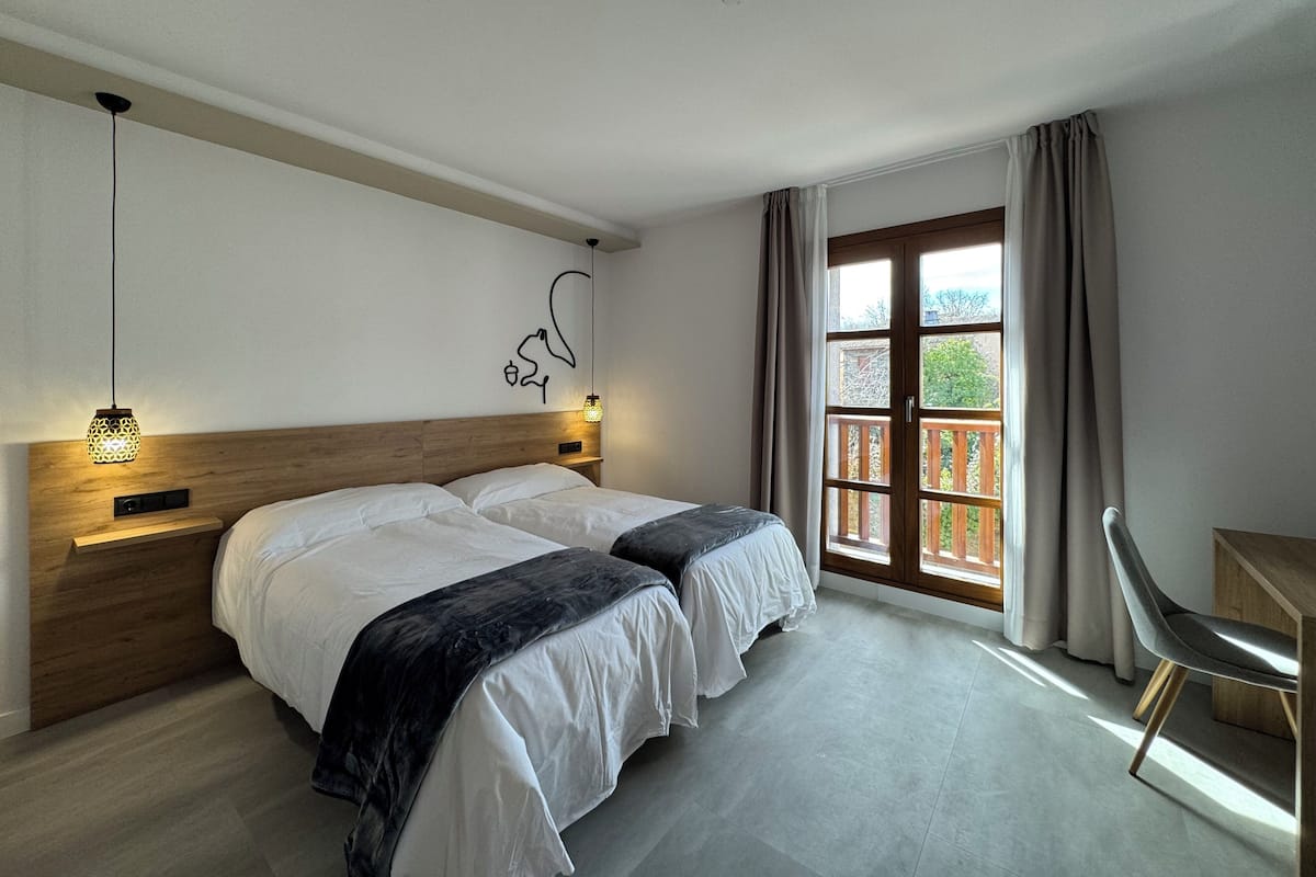 Quarto duplo, vista para a cidade