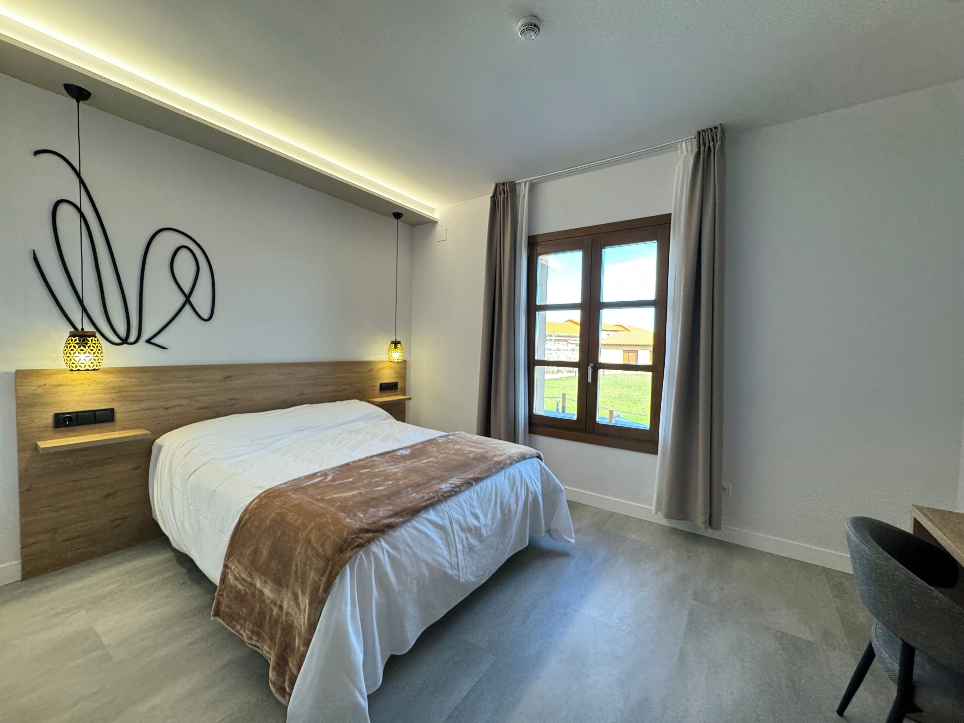 Quarto casal, vista para o jardim