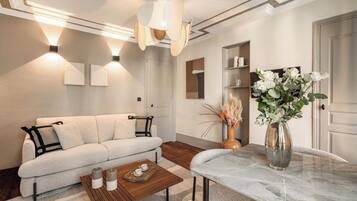 Appartamento Superior, vista cortile | Area soggiorno