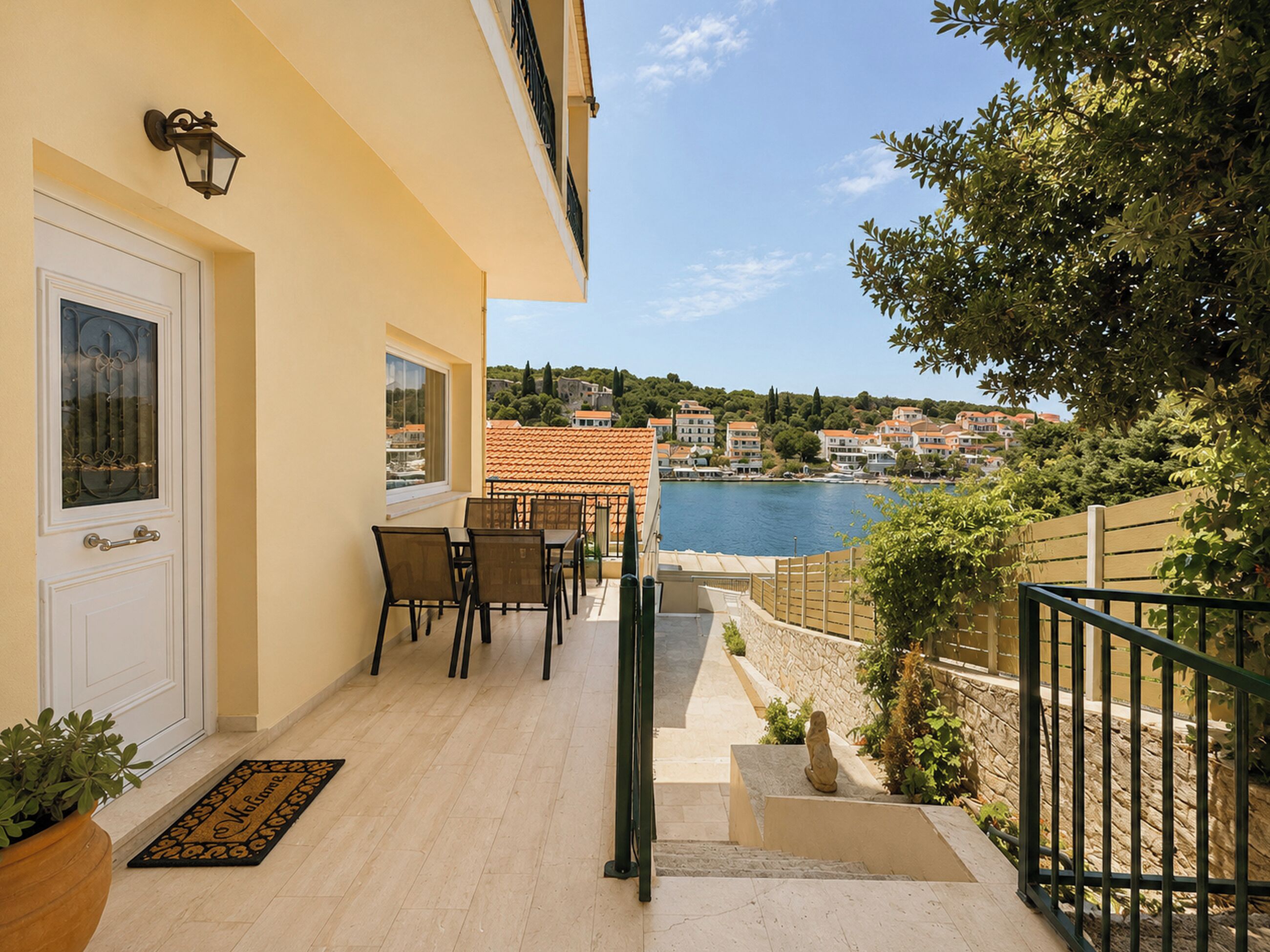 Leilighet, sjøutsikt | Terrasse/patio