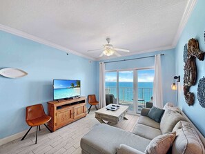 Apartment, Mehrere Betten, Balkon, Meerblick (Seawind 1507) | Wohnbereich
