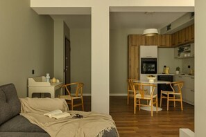 Deluxe Apartment, 1 Bedroom | Living area - The Offset (Ioannina)