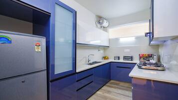 Villa Deluxe, vistas al jardín | Cocina privada