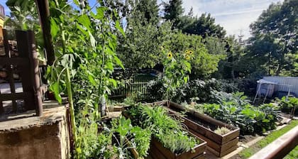 Spacious, two-bedroom garden apartment. Free gated parking.