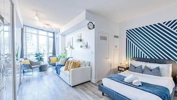 City Studio Suite, 1 Katil Kelamin (Double) dengan Katil Sofa | Ruang tamu