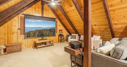 West Shore Tahoe Cabin - Loft Movie Nights Pets