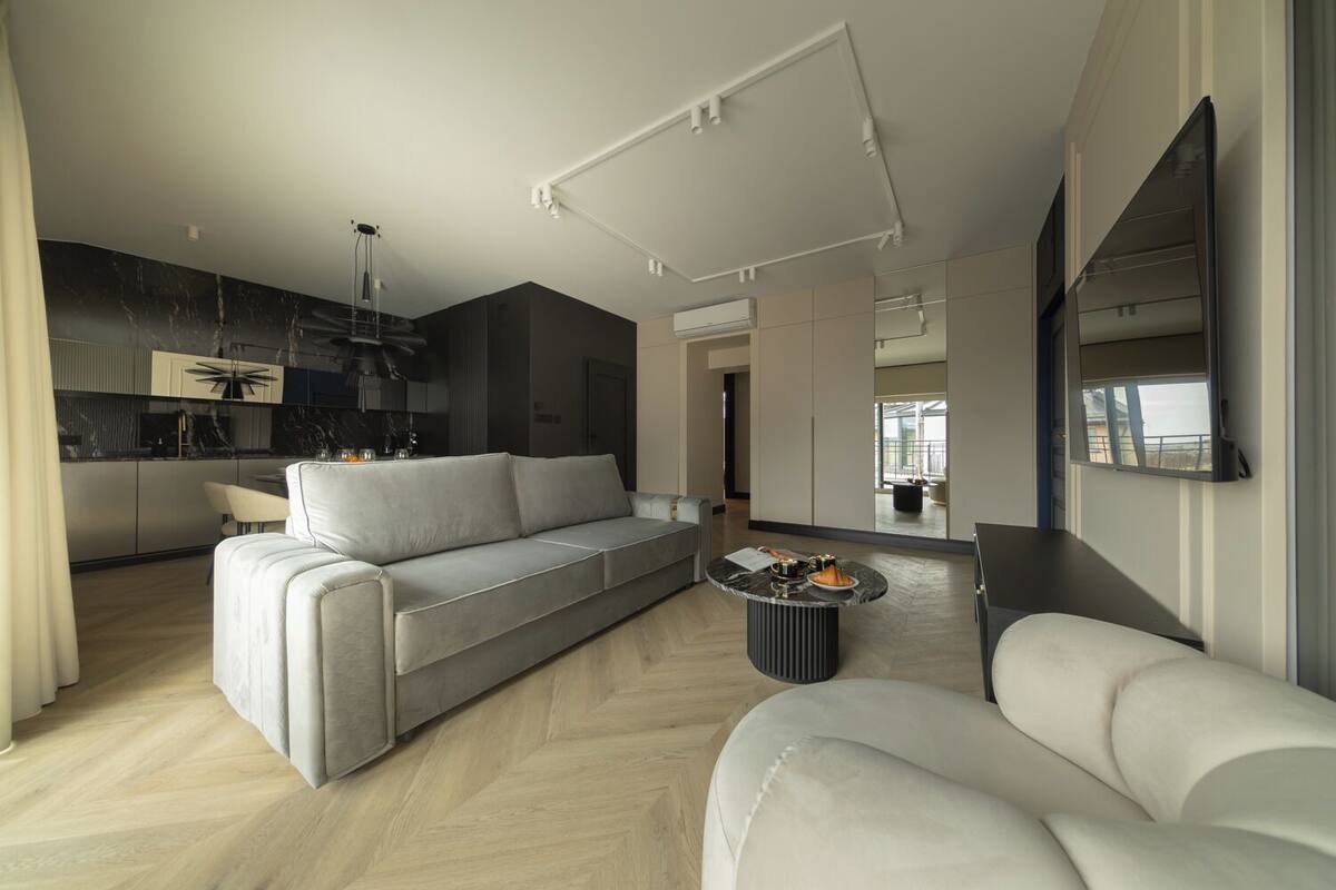 Premier Apartment, Terrace | Living area