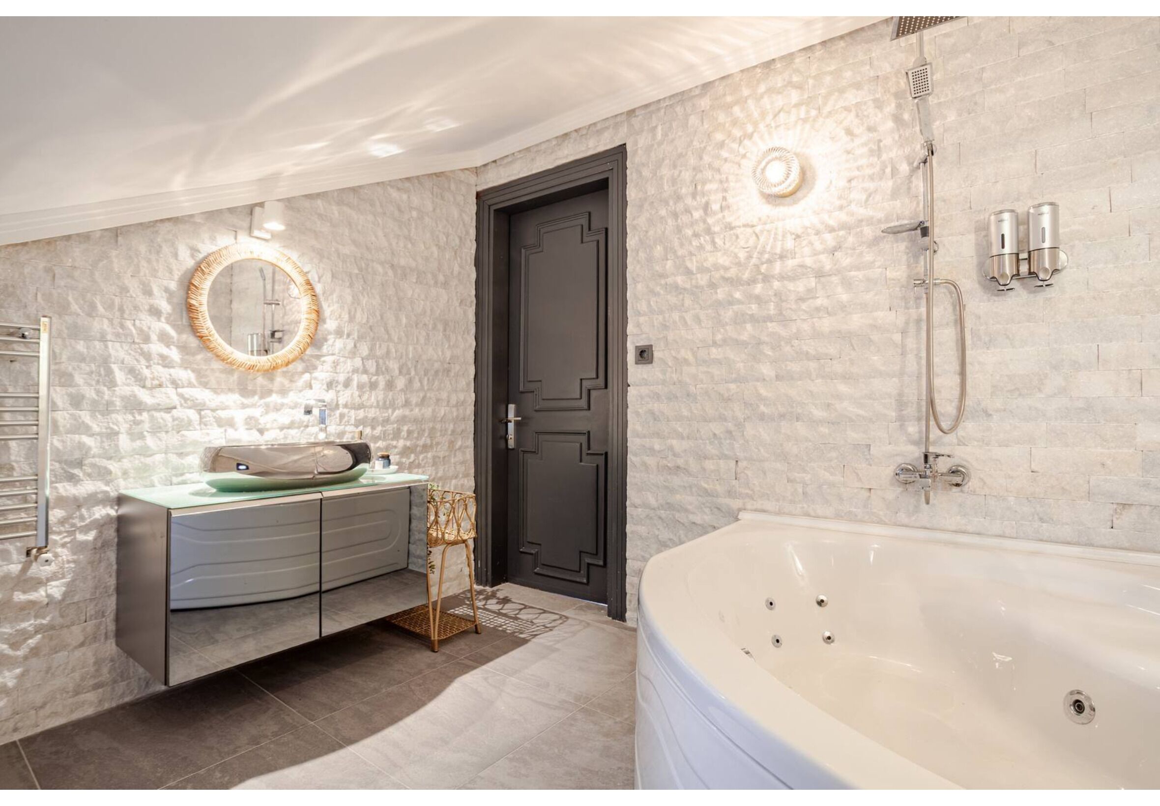 Towels, soap, toilet paper