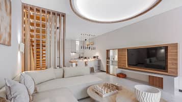 Stadtwohnung, 2 Schlafzimmer, eigener Pool | Wohnbereich