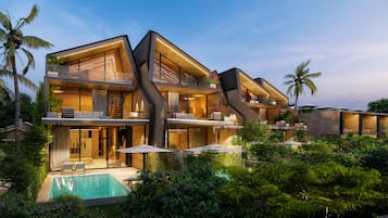 Front of property – evening/night