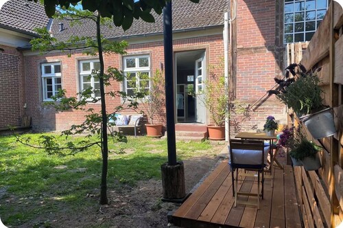 Feel-good idyll in the old Davensberg train station - pet-friendly and close to nature
