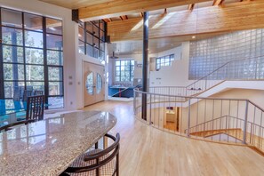 Interior - Unique circular home with wood fireplace, grill, & EV charger - dogs ok (Truckee)