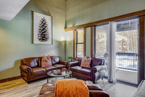TV, fireplace, DVD player, offices - Convenient & comfortable dog-friendly condo with Northstar Rec Center access (NorthStar-Truckee)