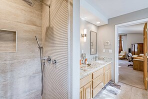 Shower, hair dryer, towels - Serene Montgomery Estates Ski & Beach Haven | Large Deck | Nearby Hiking (South Lake Tahoe)