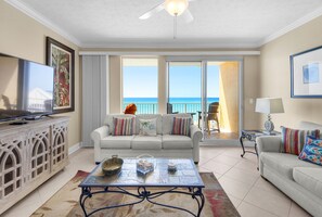 Smart TV - Beachfront 2BR at Treasure Island | Gulf Views | Large Balcony | Sleeps 6 (Panama City Beach)