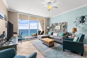 Smart TV - Beachfront 2BR Condo at Palazzo 806 | Gulf Views | Balcony | Resort Pool (Panama City Beach)