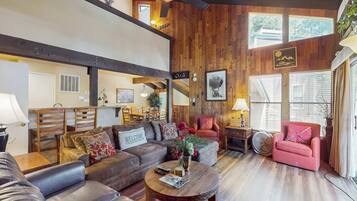 TV, fireplace, offices