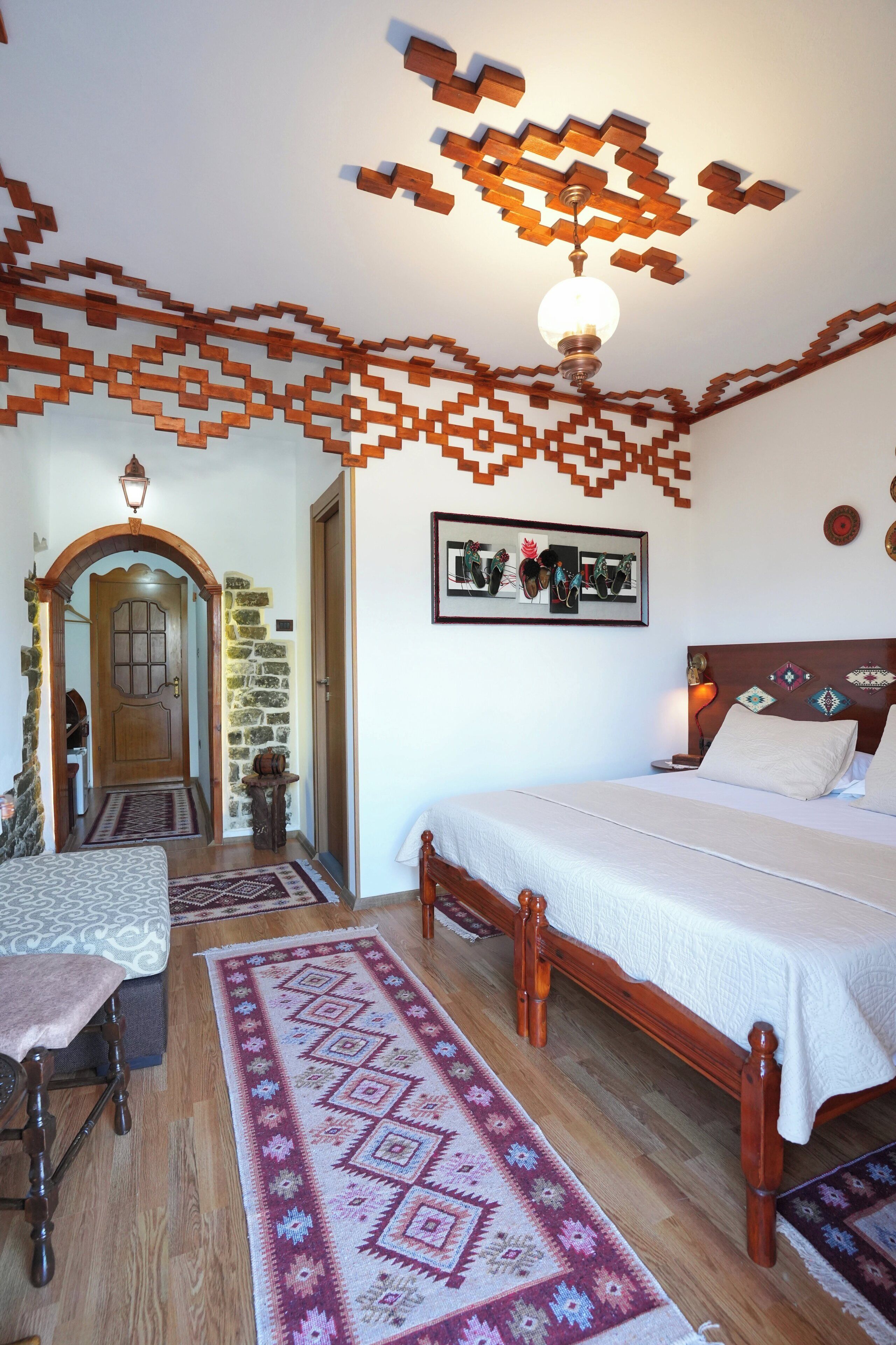 Comfort-værelse med dobbeltseng eller 2 enkeltsenge - bjergudsigt