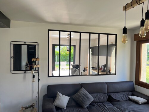 Villa "Maison near Dinan in a Peaceful Setting" with Private Terrace, Garden, and Wi-Fi