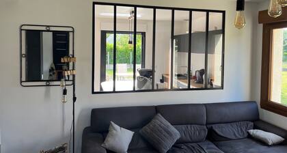 Villa "Maison near Dinan in a Peaceful Setting" with Private Terrace, Garden, and Wi-Fi