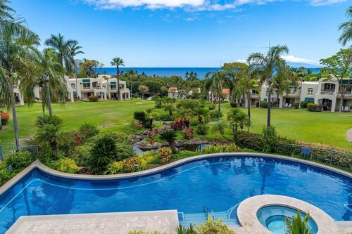 Palms at Wailea 101 - 2BR Garden View Condo w/ A/C in Bedrooms & Spacious Lanais