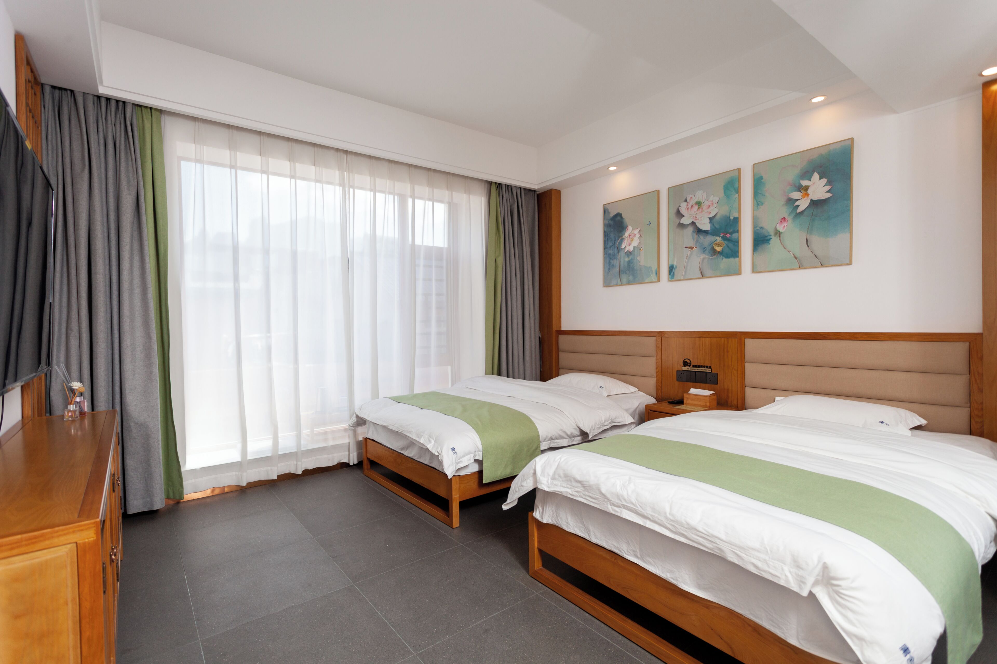 标准双床房, 城市景观 | 客房景观