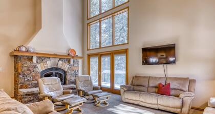 Three-story lakefront home with lake views, wood fireplace, high-speed WiFi, W&D