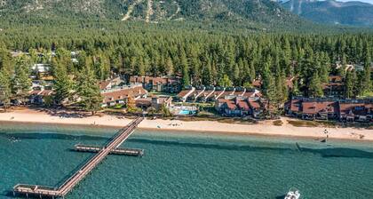 Lakeside Studio Close to Beach & Ski Resort w/WiFi, Shared Pool/Hot Tub, & Patio