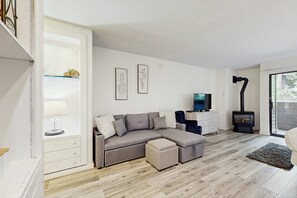 Fernseher, Kamin, DVD-Player, Arbeitsbereiche