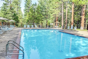 Pool - Inviting condo with balconies, fireplace, outdoor pool, sauna, & fitness center (Kings Beach)
