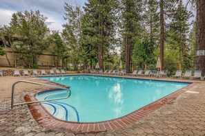 Pool - Elegant Condo with a Great Kitchen, Fireplace, Decks, Near Lake and Skiing (Kings Beach)
