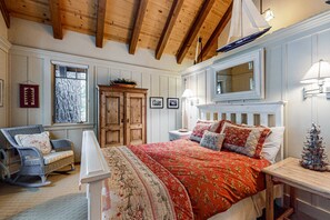 Desk, iron/ironing board, WiFi, bed sheets - Beautiful lakefront home with dock, stone fireplace, W&D, and nearby activities (Tahoe City)
