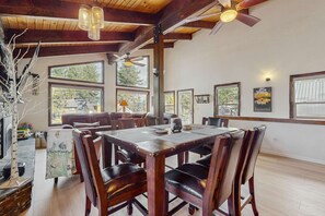 Dining - Charming Home Steps from Beach, with Lake Views, Game Room, Near Ski Resort (South Lake Tahoe)