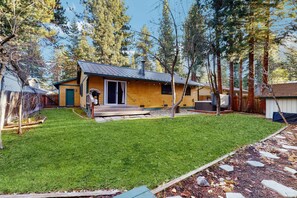 Exterior - Dog-Friendly Home with Hot Tub, Lovely Backyard Meadow, Walk to Shops & Restaurants (South Lake Tahoe)