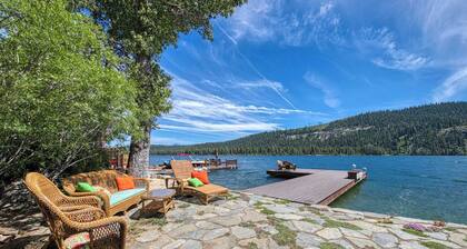 Dog-friendly lakefront home with fast WiFi, private dock, & 180-degree views