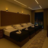 Premium Quadruple Room, Pool View | Spa