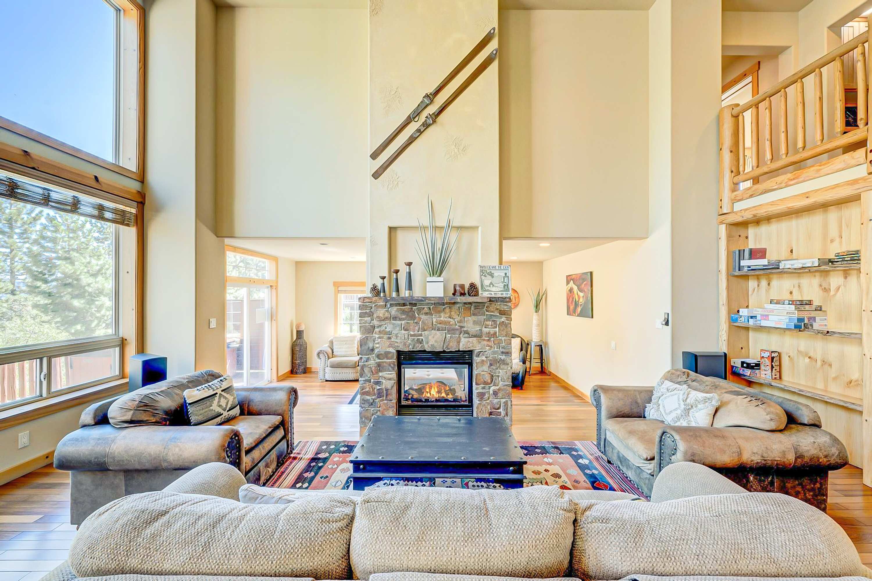 TV, fireplace, DVD player, stereo