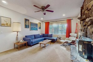 TV, table football, stereo, offices - Dog-Friendly Getaway | Deck, Sauna, Grill, Foosball, Parks & Trails (South Lake Tahoe)