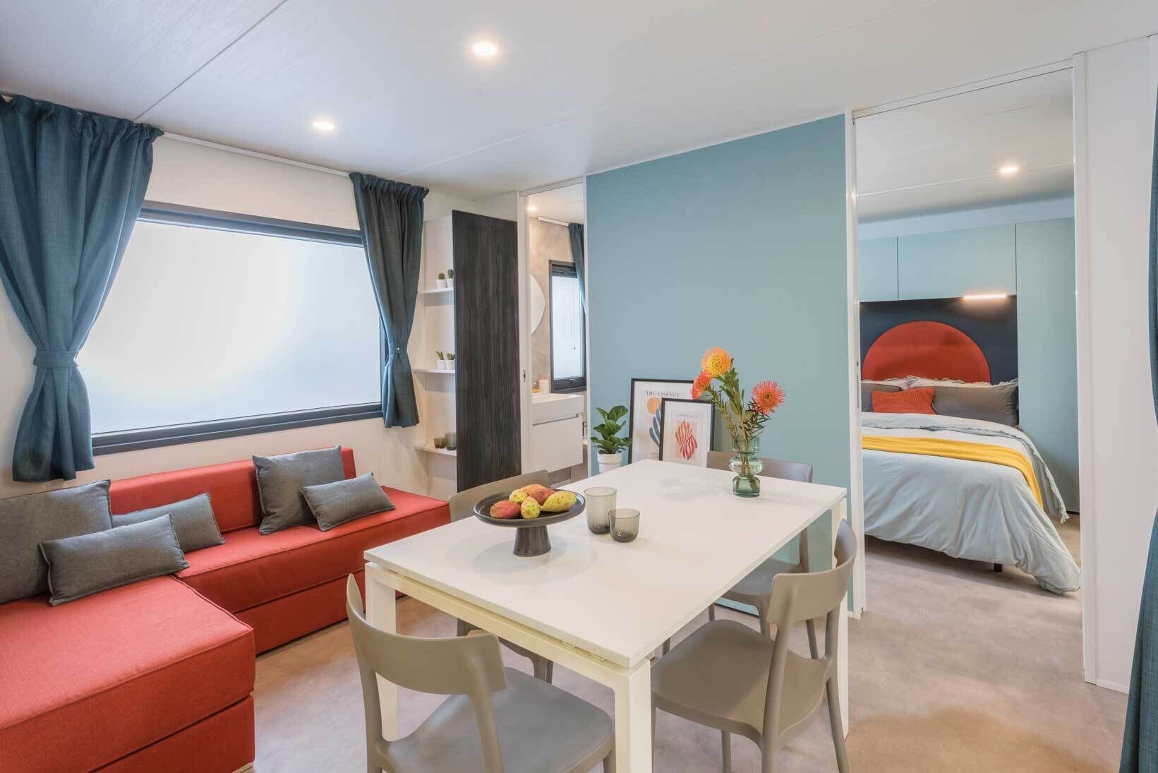 Vila superior, vista para o jardim