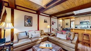 TV, fireplace, DVD player, offices