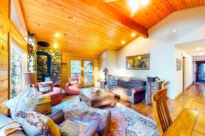Interior - Spacious Home with Gorgeous Forested View, Pool Table, Private Hot Tub & Deck (Truckee)
