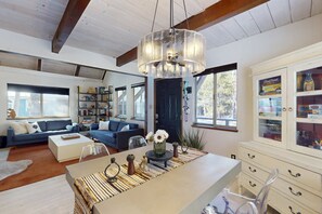 Interior - Family-friendly cabin with fireplace, bikes, loft, games, & skiing nearby (South Lake Tahoe)