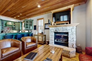 TV, fireplace, DVD player, offices - Home with Private Hot Tub, Mountain Views, & Resort Attractions (Park City)