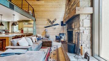 TV, fireplace, DVD player, offices