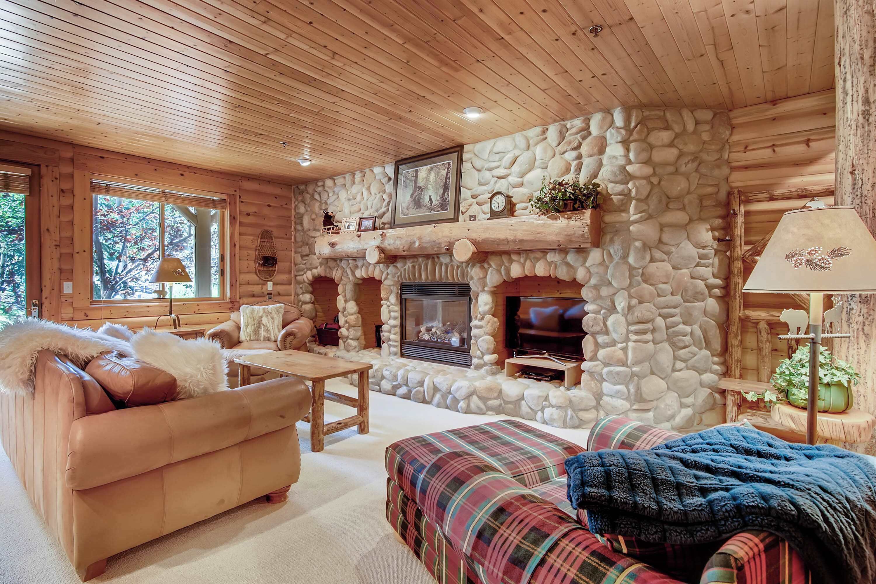 TV, fireplace, DVD player