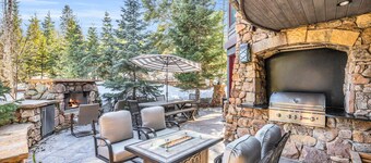 Ski-in, ski-out estate with hot tub, steam room, & luxe patio with views
