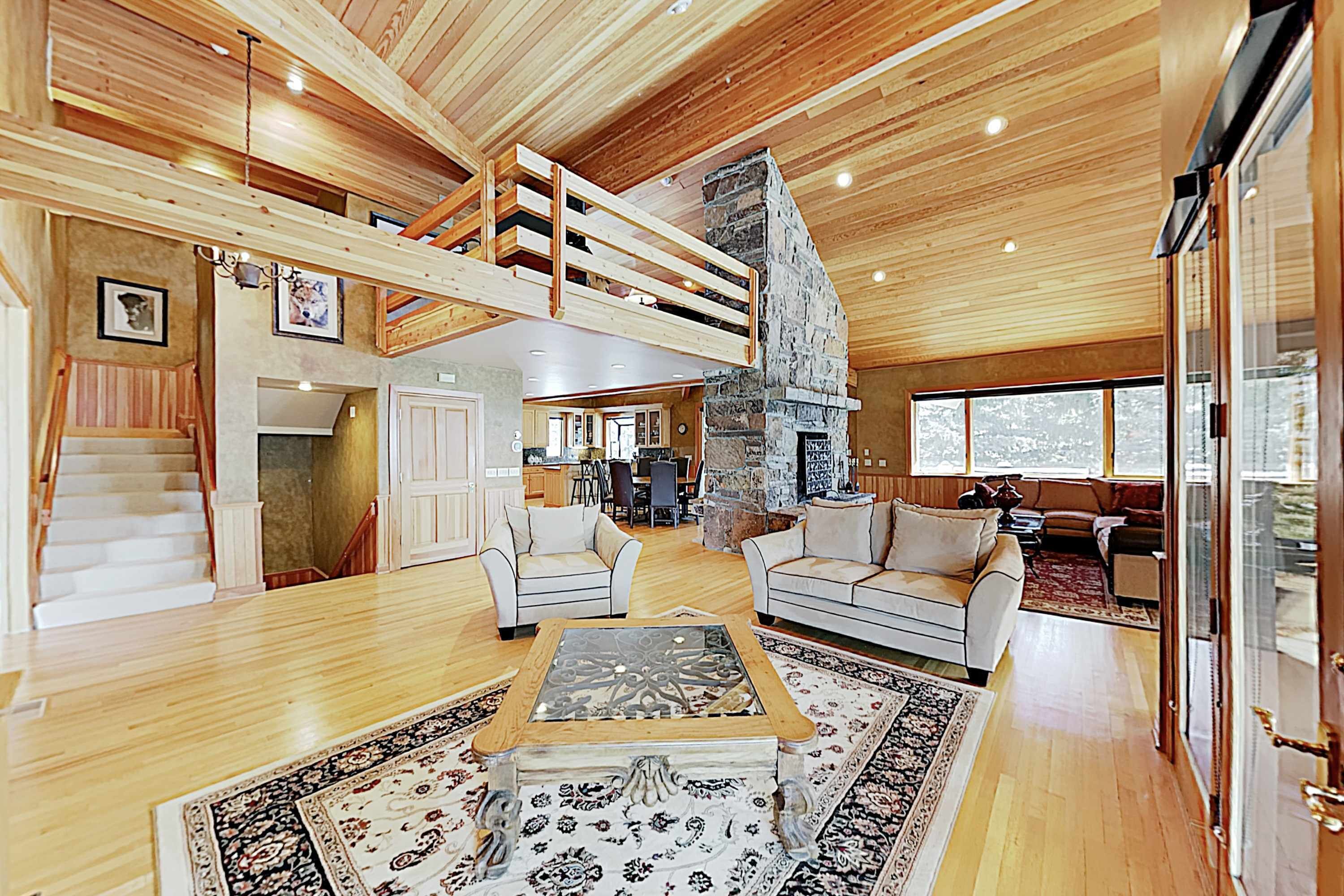 TV, fireplace, DVD player, stereo