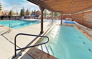 Pool - Remodeled mountainside home with outdoor heated pool & hot tub - walk everywhere (Park City)