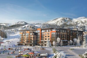Exterior - Pool Deck, Hot Tubs & Gym - Stunning Condo in New Ski-In, Ski-Out Community (Park City)